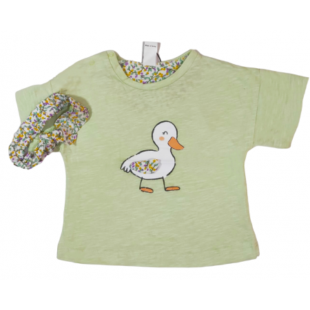 Тениска Happy Duck Green